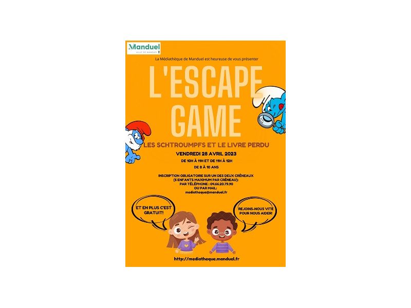 Escape games 28 avril 2023